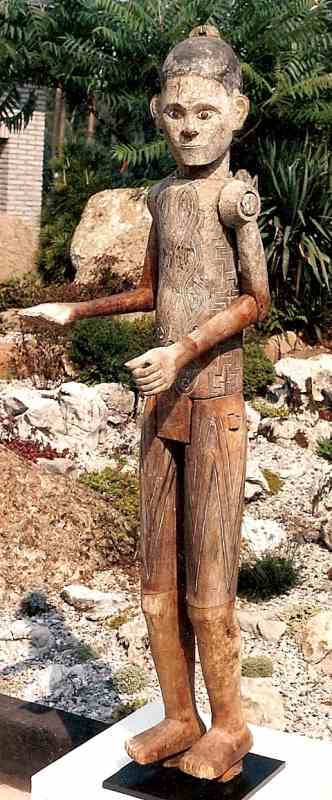 15: Wood Ancestor Figure (Tau-Tau) with Tattoos