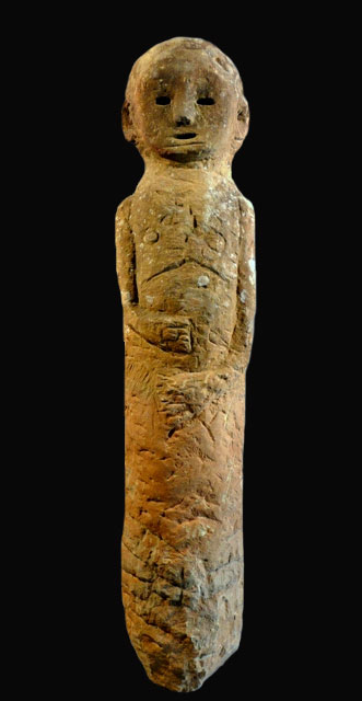 18: Stone sculpture with female figure