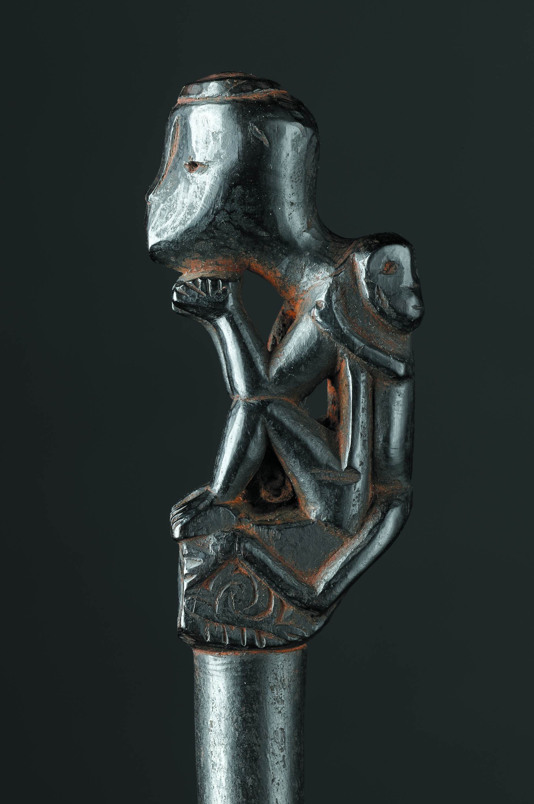 51: Wood Pig Trap Measuring Stick Tun-Tun