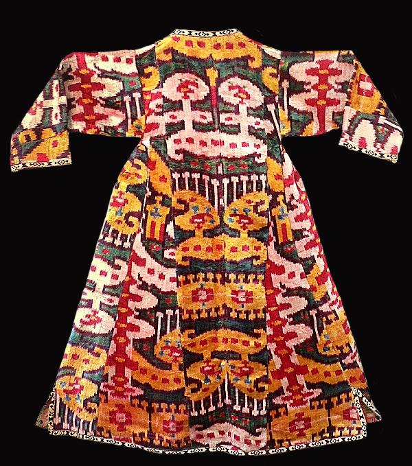 53: Silk-velvet ikat coat (Chapan)